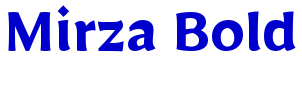 Mirza Bold font